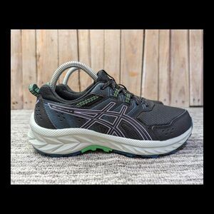 ASICS Gel Venture 9 Black/Green Trail Running Size 7 Women
